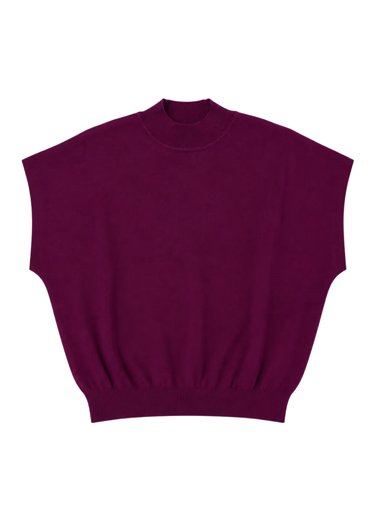 Maroon Mock Neck Sweater