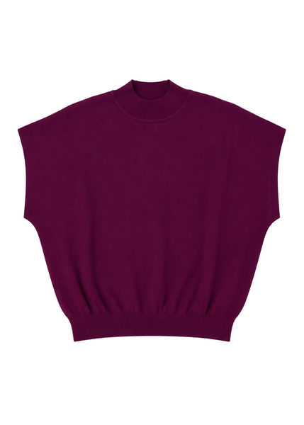 Maroon Mock Neck Sweater