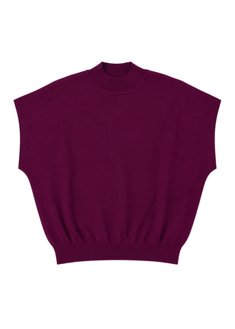 Maroon Mock Neck Sweater