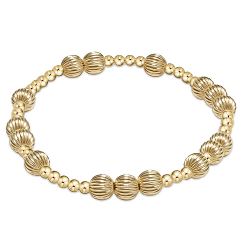 Hope Unwritten Dignity 6mm Bead Bracelet- Gold