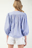Stripe Button Front Top