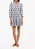 Hazel Dress- Ribbon Bouquet Navy
