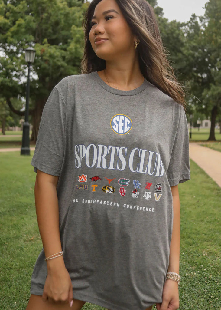 SEC SPORTS CLUB HEATHERED TEE