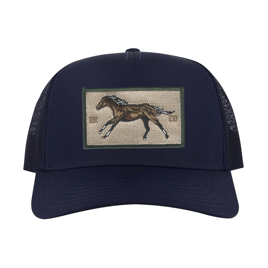 HORSE 5 PANEL TRUCKER (NAVY)