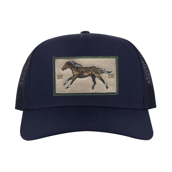 HORSE 5 PANEL TRUCKER (NAVY)