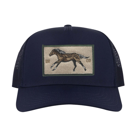 HORSE 5 PANEL TRUCKER (NAVY)