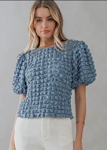 Short Sleeve Bubble Top