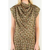 Silk Horse Print Sleeveless Dress
