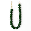 INK + ALLOY - Iris Large Resin Bead Necklace Green