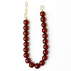 INK + ALLOY - Iris Large Resin Bead Necklace Brown