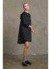 Cotton Ruffle Collar Smock Dress