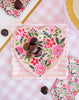 FLORAL SCALLOPED DINNER NAPKIN