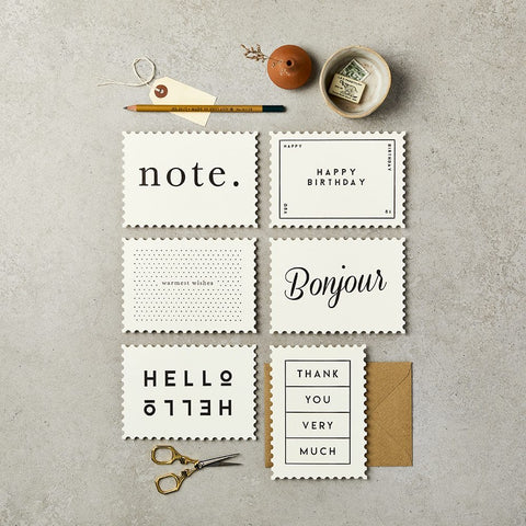 Pack of 6  Post Cards