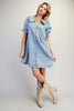 Peter Pan Collar Denim Dress