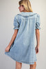 Peter Pan Collar Denim Dress