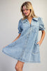 Peter Pan Collar Denim Dress