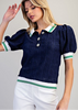 Eyelet Lace Puff Top