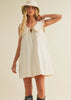 Ecru Collared Mini Dress