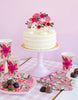 FLORAL SCALLOPED DINNER NAPKIN