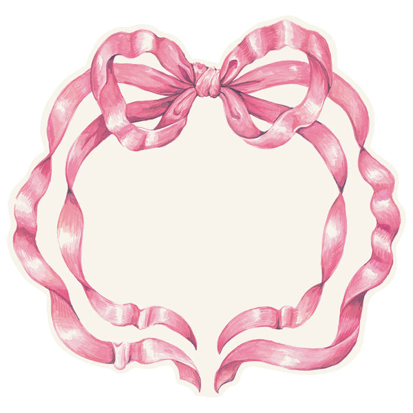 DIE-CUT PINK BOW PLACEMAT