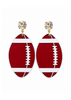Acrylic Football Earrings