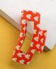 Valentine's Rectangle Claw Clip