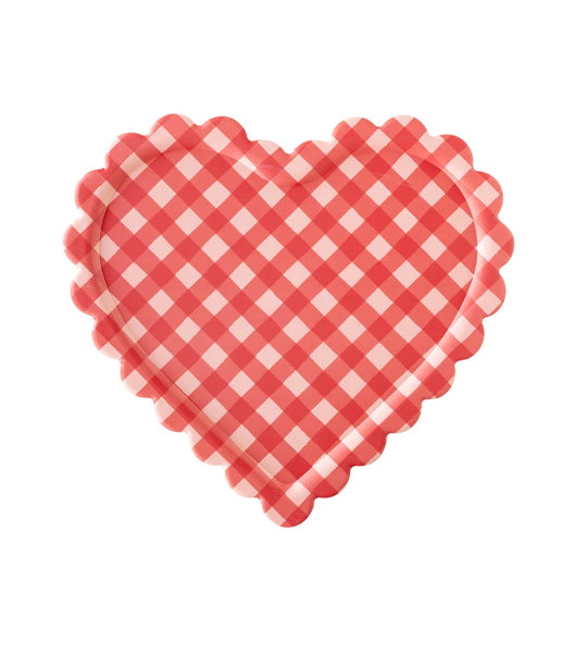 CHECKERED HEART SHAPED TRAY
