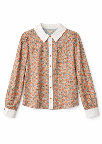 Button Down Eyelet Lace Top