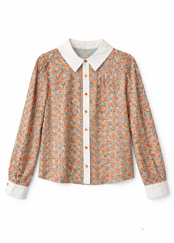 Button Down Eyelet Lace Top