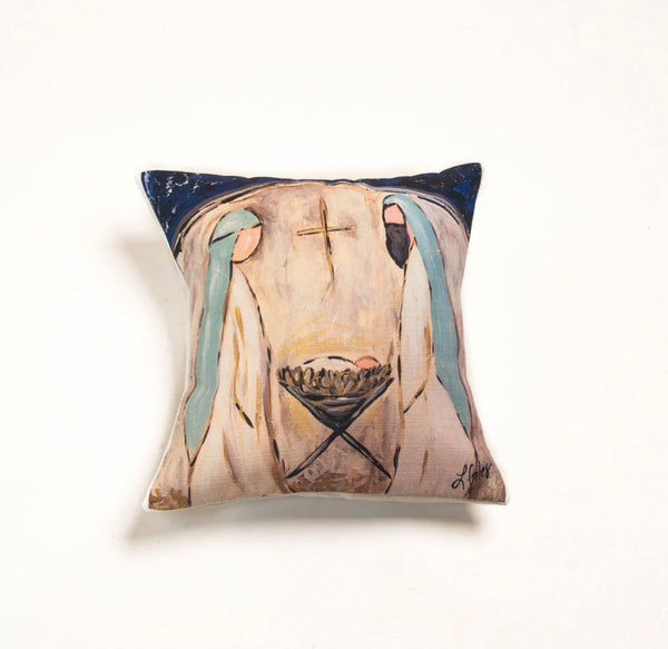 NAVY NATIVITY PILLOW
