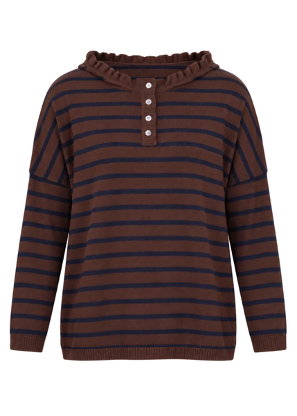 Catalina Cotton Ruffle Henley
