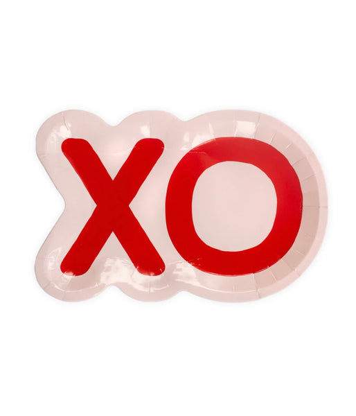 XO SHAPED PAPER PLATES