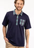 The Eastwood Polo - Navy With Camp Plaid