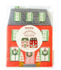 VILLAGE CHRISTMAS HOUSES SHAPED PAPER DINNER NAPKIN SET