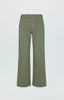 Nicole Full Length Wide Leg Pant- Soft Olive