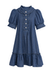 Arlo Denim Ruffled Dress