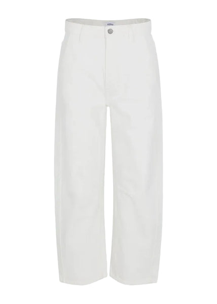 BEAU SEAMED CRESCENT LEG - PAPER WHITE