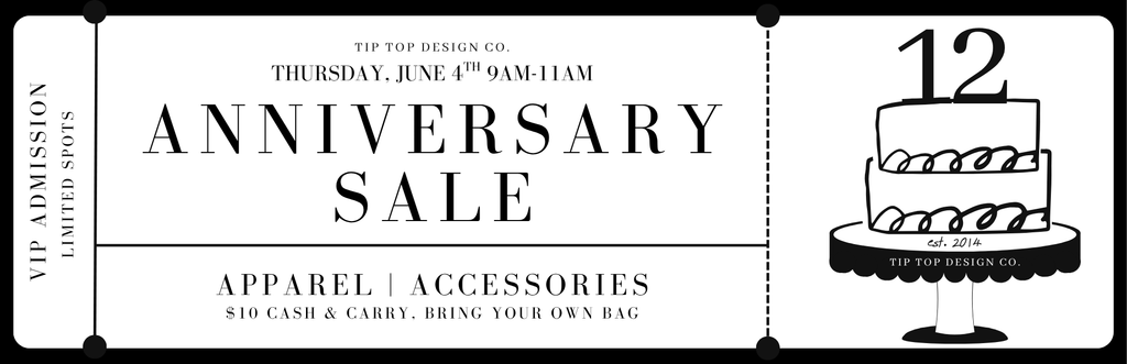 VIP TICKET - ANNIVERSARY SALE