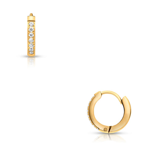 Tinsley Huggie Hoop Earring