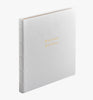 Wedding Journal - White Napa Cowhide Leather