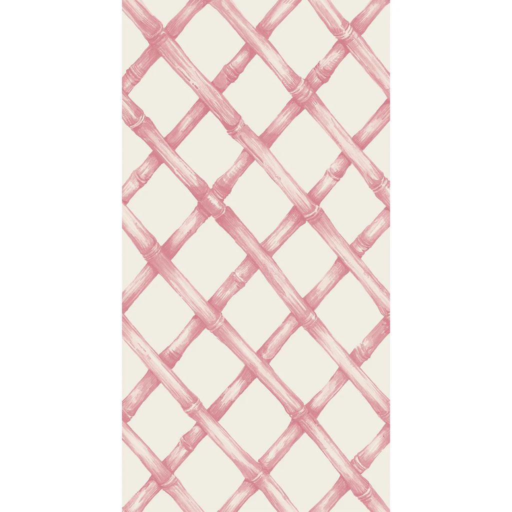 PINK LATTICE GUEST NAPKIN
