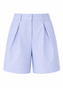 Oxford Stripe Pleated Short