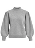 Ribbed Knit Mock Neck Sweater