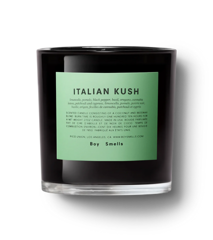 Boy Smells Magnum Candle