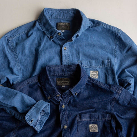 RANCH DENIM BUTTON DOWN (DEEP INDIGO)