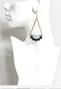 Turquoise and Black Earrings