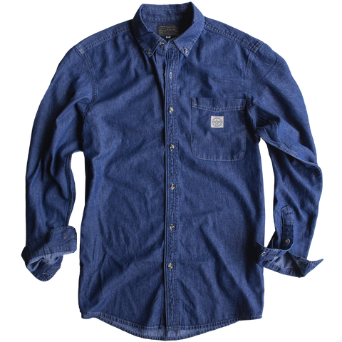 RANCH DENIM BUTTON DOWN (DEEP INDIGO)