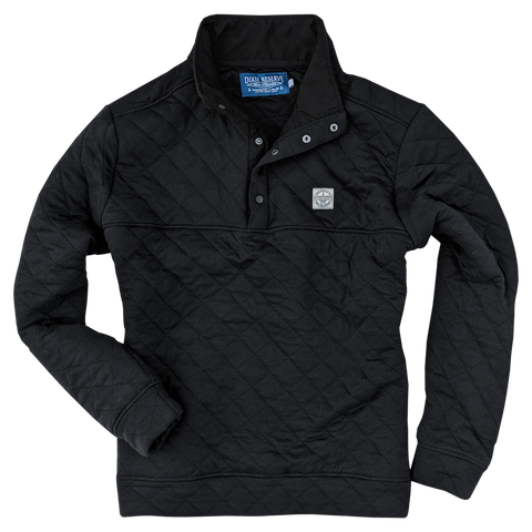 Quilted Pullover (BLACK)
