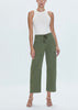 SABRINA CURVED UTILITY PANTS - MEADOW