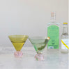 Two-Tone Martini Glass with Ball Stem